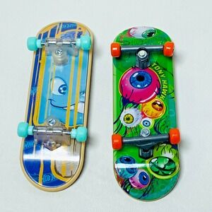 2 Tony Hawk Hot Wheel Tech Deck Skateboard Fingerboard Eyeballs‎